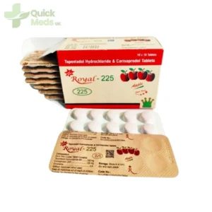 Tapentadol and Carisoprodol 225mg Pain Relief
