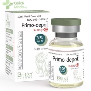 Primo-depot 100 by British Pharma vial and box